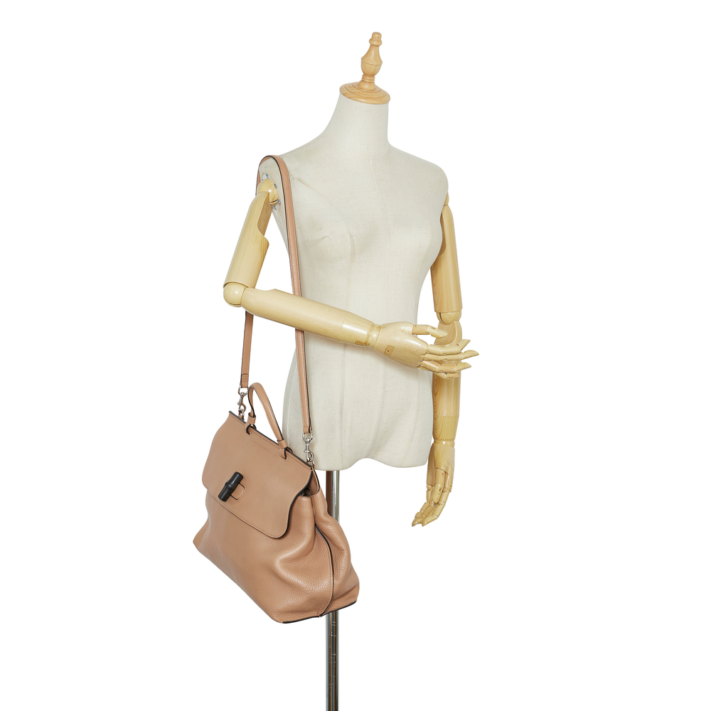GUCCI Medium Bamboo Daily Satchel - Picture 10 of 11